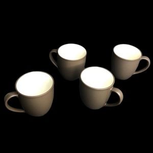 4 Noritake Colorwave Chocolate 4” Mugs in EUC